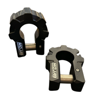 3/4'' Extreme duty Aluminum D-Shackle set (9T) (LIFETIME WARRANTY*) MOJAB OFFROAD
