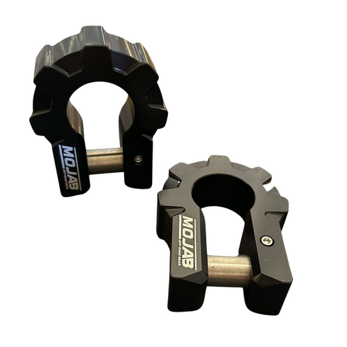 3/4'' Extreme duty Aluminum D-Shackle set (9T) (LIFETIME WARRANTY*) MOJAB OFFROAD