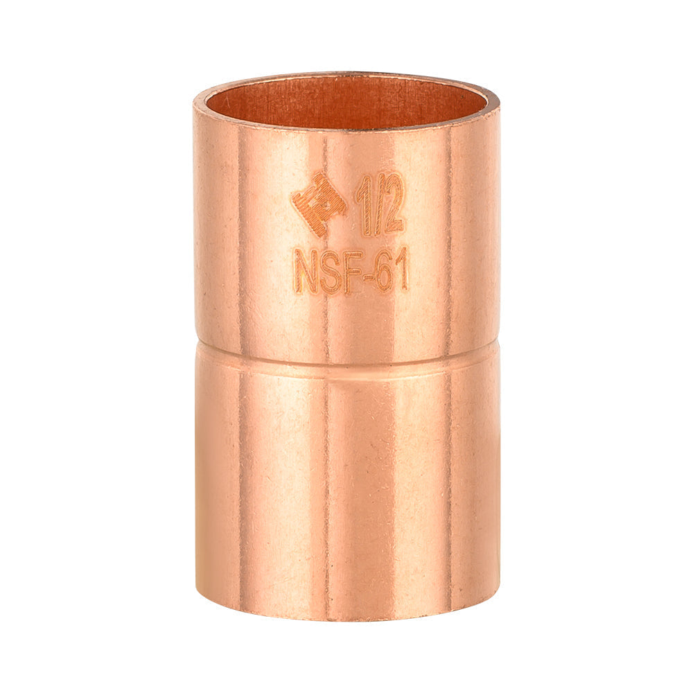 30 Pcs 1/2" Copper Coupling With Rolled Stop at Wholesale Price