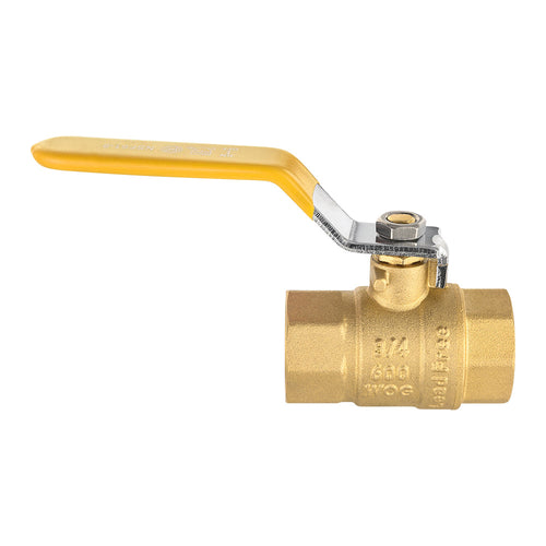 10 Pcs 3/4" FNPT Ball Valve, Yellow (Lead Free) Plumbingsell