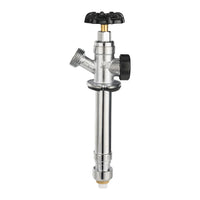 1/2" Push Fit x 3/4" Hose Bibb, 6" Anti Siphon Frost Free Sillcock