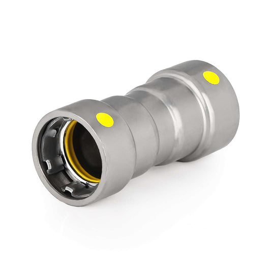 1" Carbon Press Coupling W/Stop