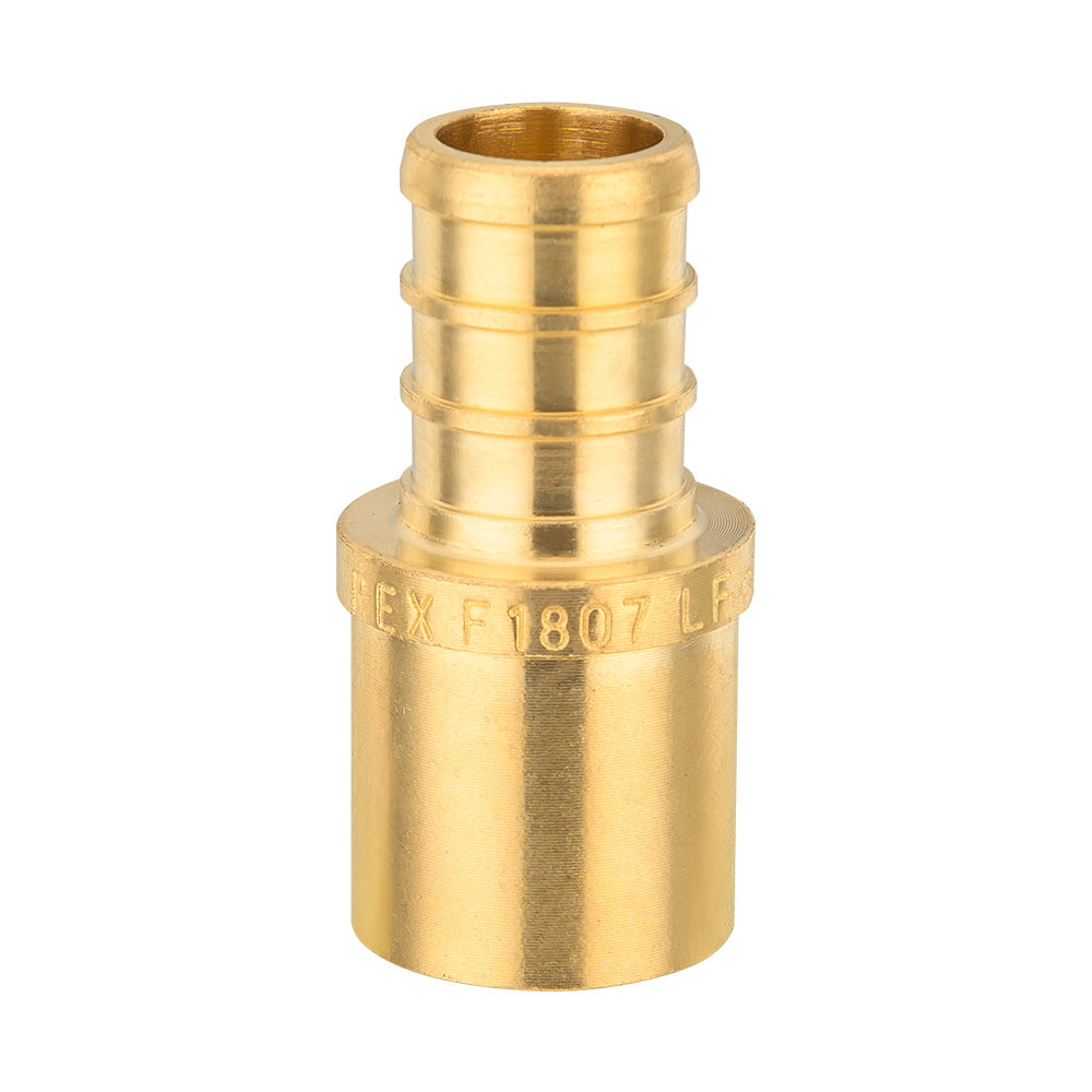 PEX-B Crimp 1/2" PEX x 3/4" Male Copper Sweat Adapter (Lead Free)