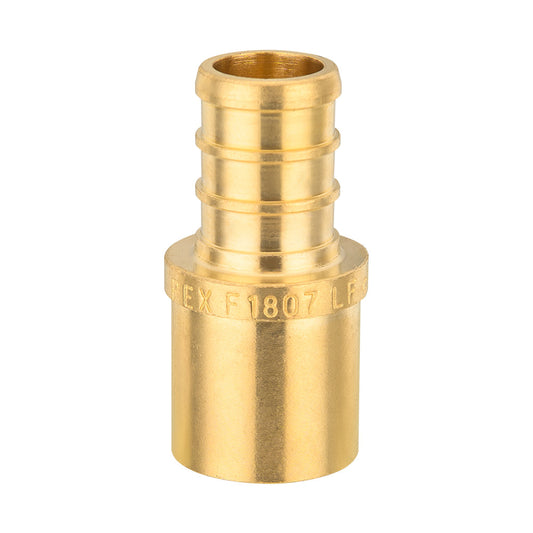 PEX-B Crimp 1/2" PEX x 3/4" Male Copper Sweat Adapter (Lead Free)