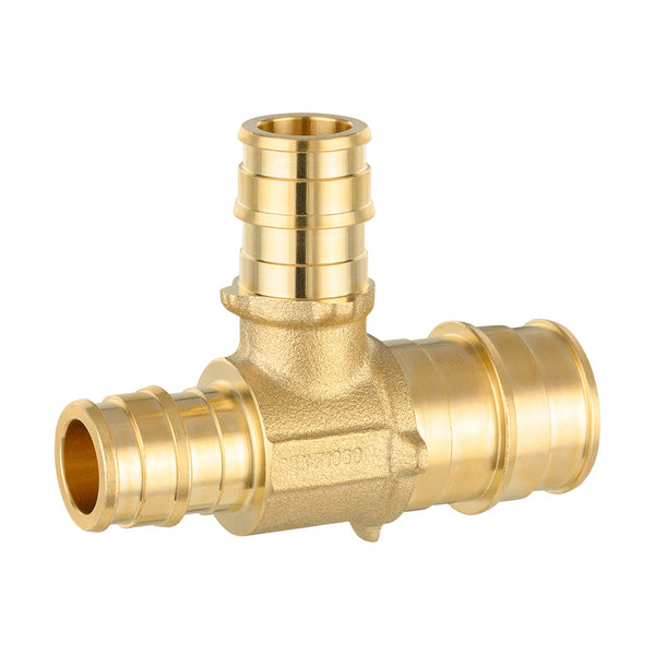 PEX A Expansion 3/4" x 1/2" x 1/2" PEX Expansion Reducing Tee (Lead Free) Plumbingsell