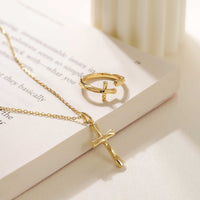 Liquid Cross Necklace vanimy