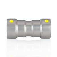 1/2" Carbon Press Coupling W/Stop Plumbingsell