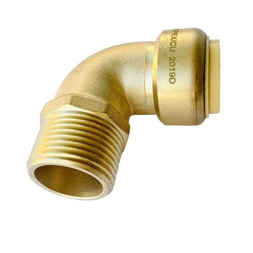 1/2" x 1/2" M Push Fit Male Elbow