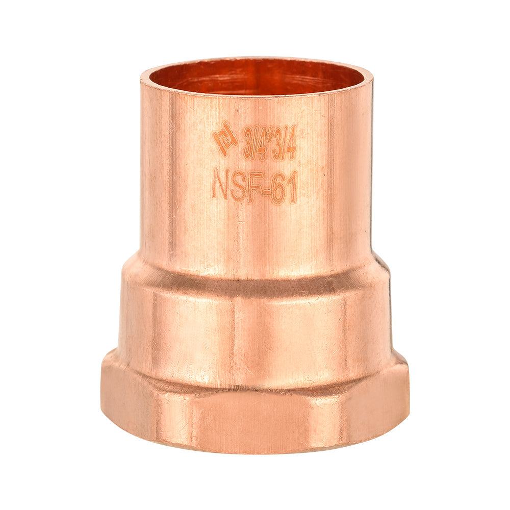 30 Pcs 3/4" C x FNPT Copper Female Adapter at Wholesale Price