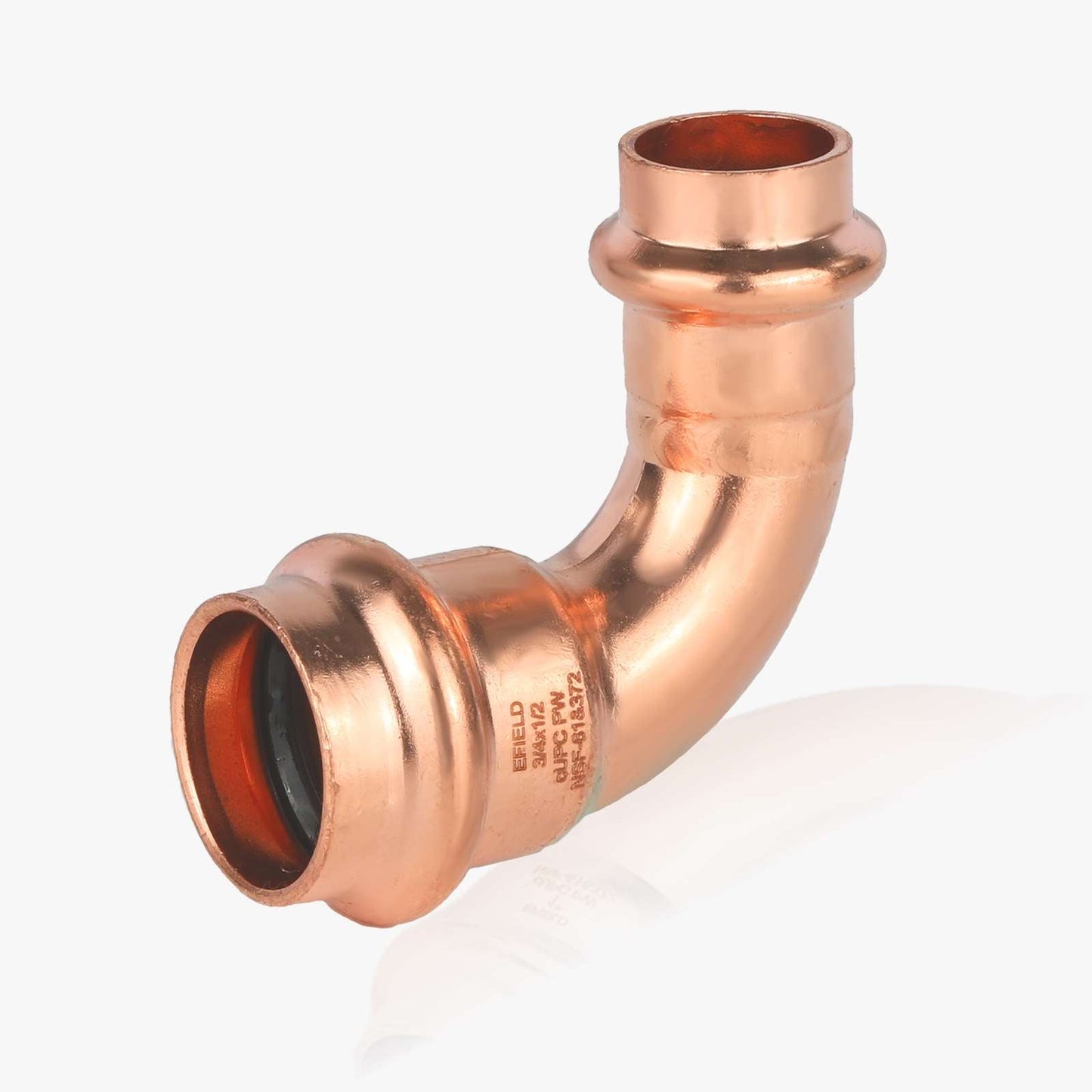 30 Pcs 3/4" x 1/2" Press Copper 90° Elbow (Lead Free)