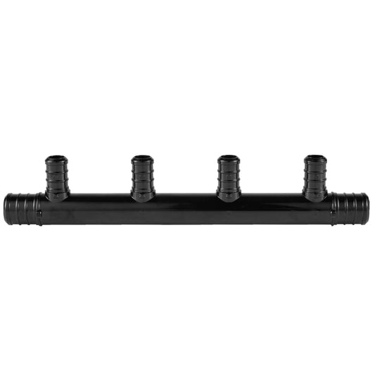 PEX-B Crimp 3/4" x 1/2" Open Manifold (4 port)
