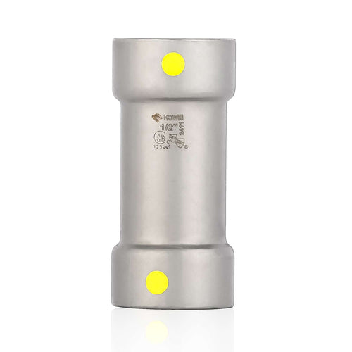 1-1/4" Carbon Press Coupling, No Stop