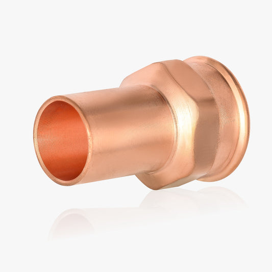 1"  FTG Press x 1" Female Threaded Copper Street Adapter (Lead Free)
