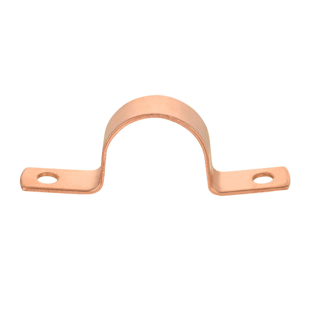 Pro 30 Pack 3/4" Copper Pipe Straps, Two Hole