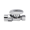 1/2" CPVC x 3/8" OD Compr. Straight Stop Valve, 1/4 Turn (Lead Free)