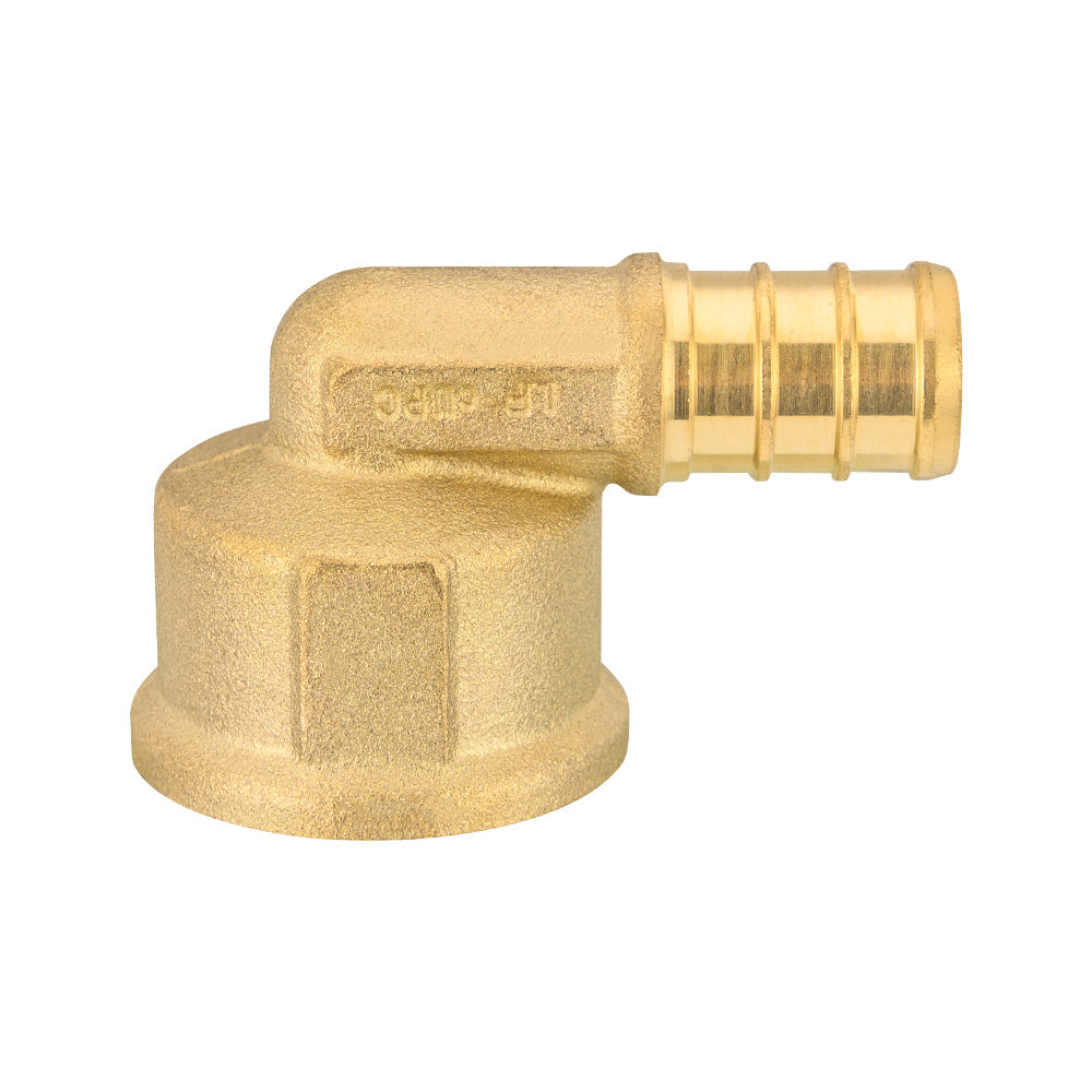 PEX-B Crimp 1/2" PEX x 1/2" Female Threaded Elbow (Lead Free)