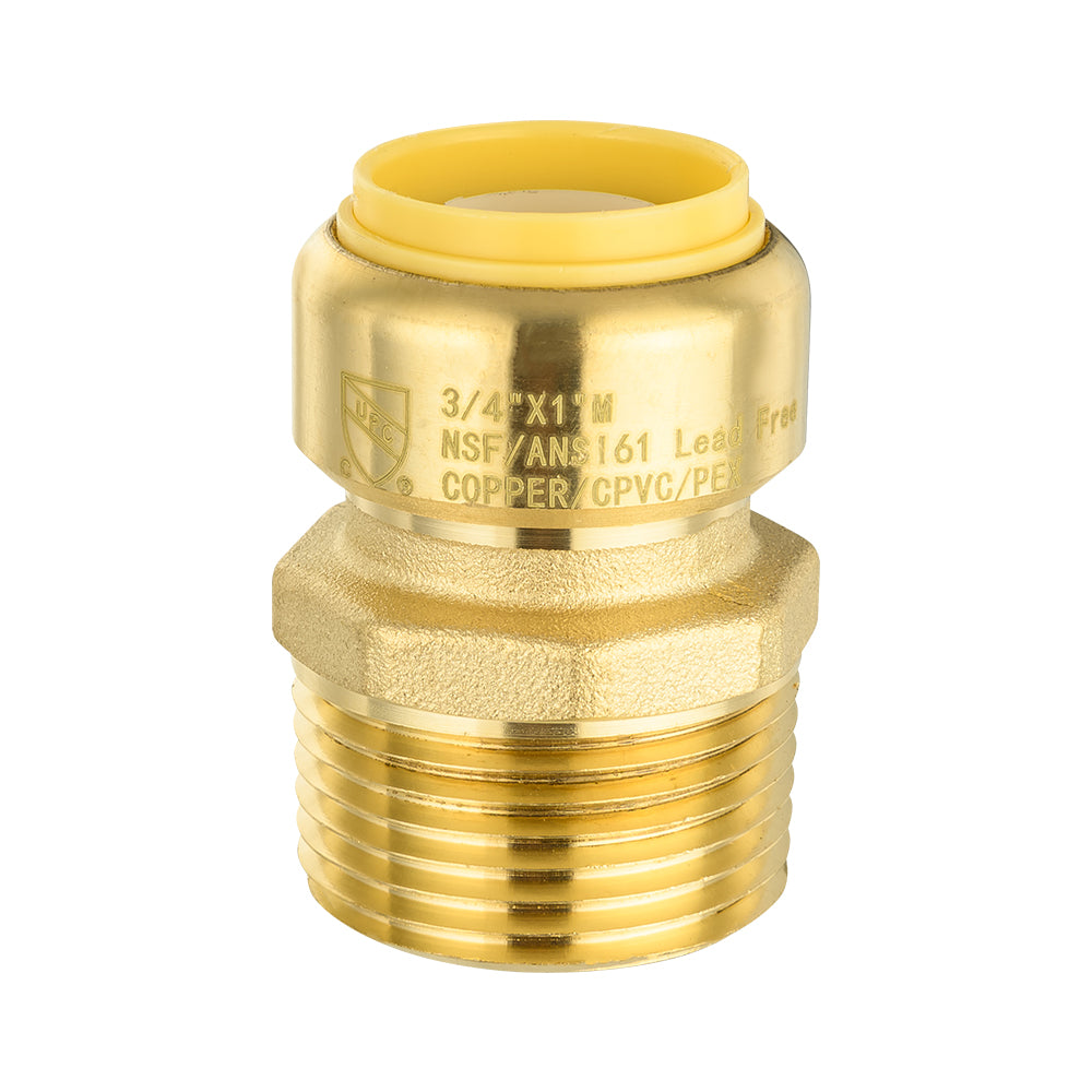 30 Pcs 3/4" x 1" M Push Fit Male Adapter