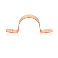 1" Copper Pipe Straps, Two Hole Plumbingsell