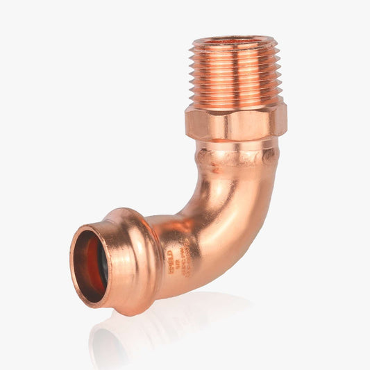 1/2" Copper Press Male Elbow (Lead Free)
