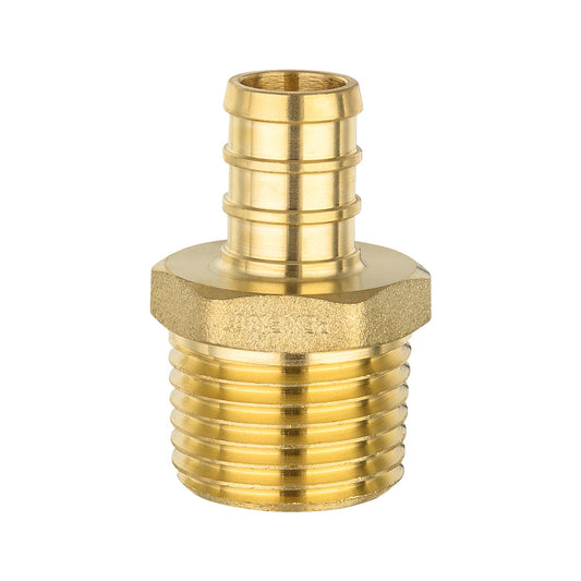 PEX-B Crimp 1/2" PEX x 3/4" Male Threaded Adapter (Lead Free)