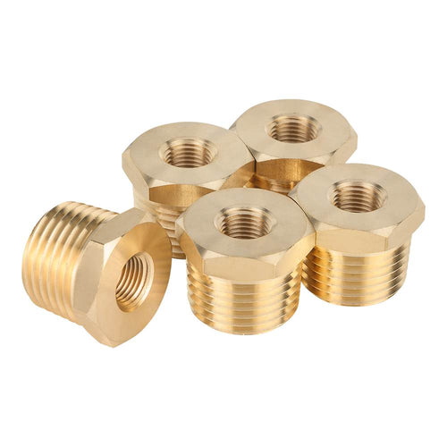 1/2" M x 3/8" F NPT Connector Plumbingsell