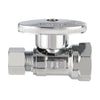 1/2" FIP x 3/8" OD Compr. Straight Stop Valve, 1/4 Turn (Lead Free)