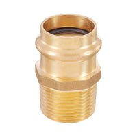 30 Pcs 3/4" Press x 3/4" Male Brass Adapter (Lead Free) Plumbingsell