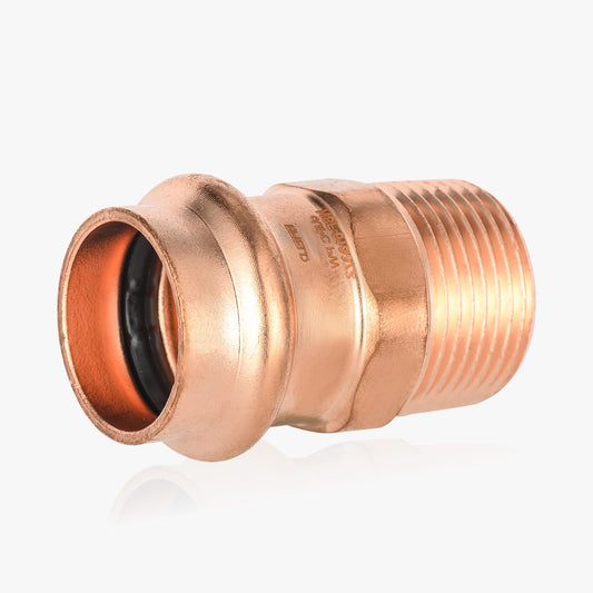 1" Press Copper x 1" Male Threaded Adapter (Lead Free)