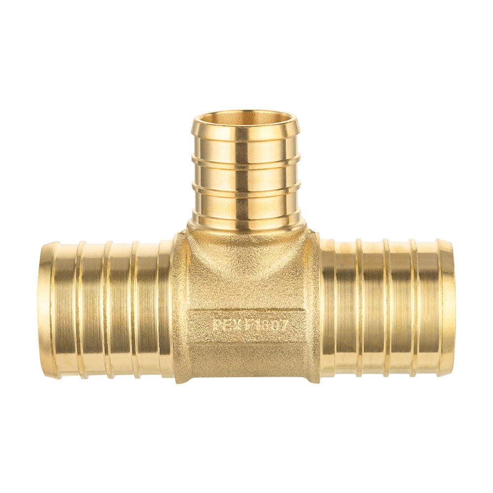 PEX-B Crimp 1" PEX x 1" PEX x 3/4" PEX Reducing Tee (Lead Free)