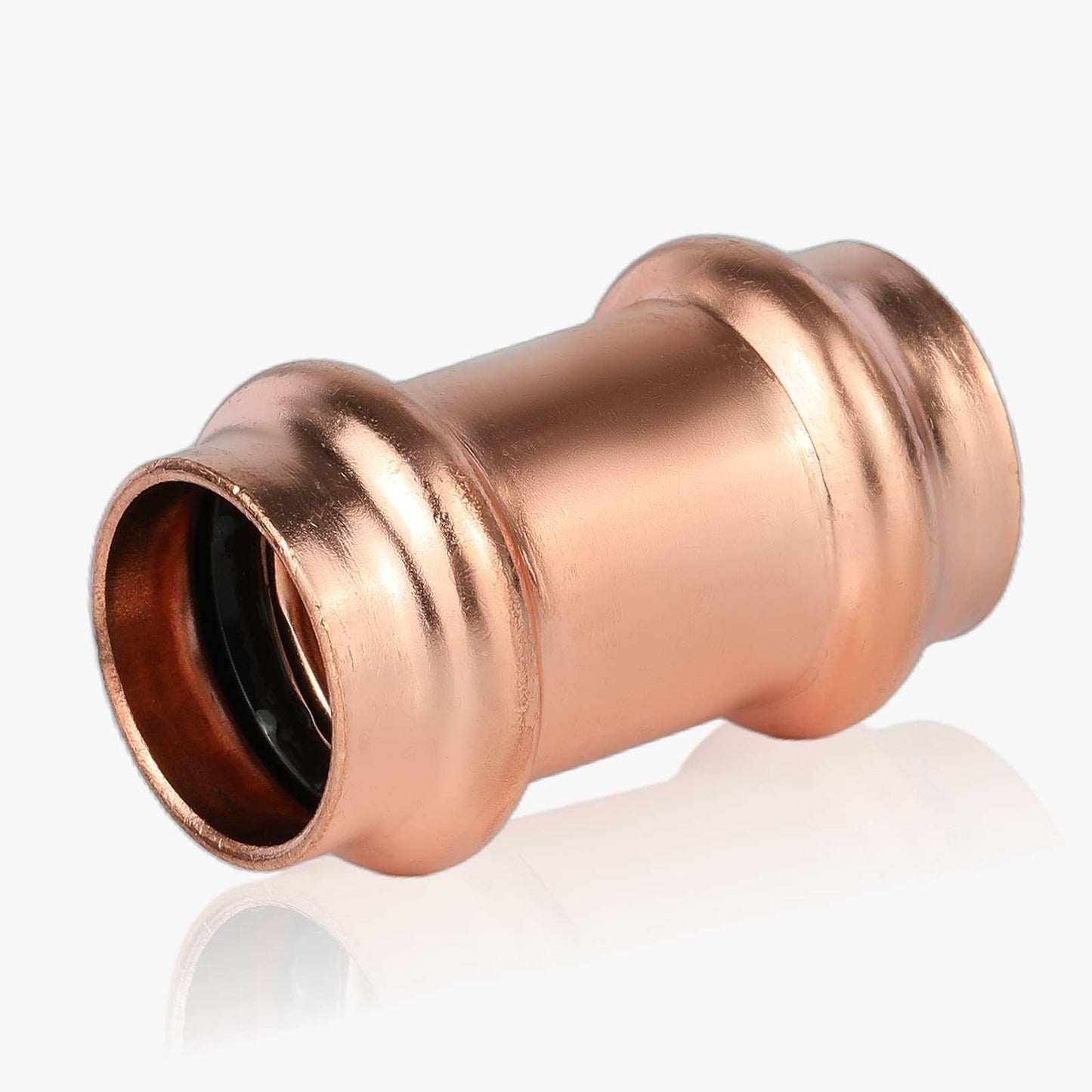 30 Pcs 3/4" Copper Press Coupling NO Stop (Lead Free)