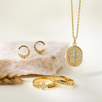 By Grace Through Faith Cross Statement Ring vanimy