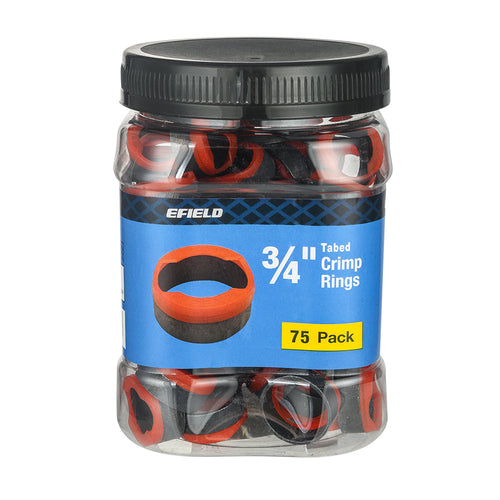 PEX Copper Rings 3/4" , w/End Stop, 75 Pro Pack Plumbingsell