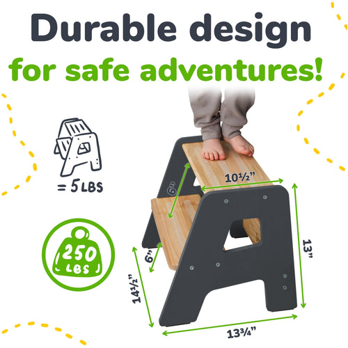 2-Step Stool for Kids Ocodile.com