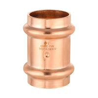 1" Press Copper Coupling w/Stop (Lead Free) Plumbingsell