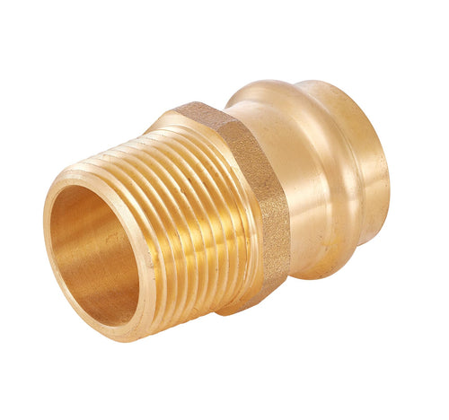1" Copper Press x 1" Male Brass Adapter (Lead Free)