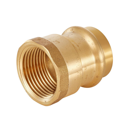 1" Copper Press x 1" Female Brass Adapter (Lead Free)