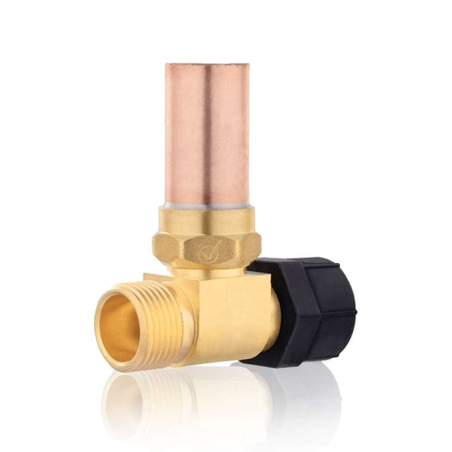 7/8" Female Swivel Ballcock Nut x 3/4" Male Thread Copper Water Hammer Arrestor for Toilet Plumbingsell
