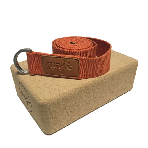 Cork Yoga Block & Strap Combo Jupiter Gear