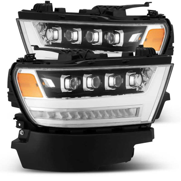 AlphaRex 19-24 Ram 1500 NOVA-Series LED Projector Headlights Chrome OffRoadUSA.com