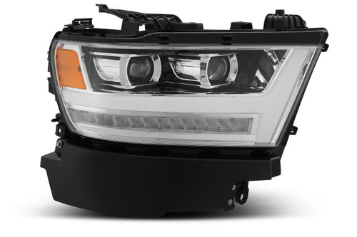 AlphaRex 19-20 Ram 1500HD PRO-Series Proj Headlight Plnk Styl Chrm w/Activ Light/Seq Signal/Plnk DRL OffRoadUSA.com