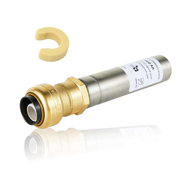 1/2" Push Fit, Straight Water Hammer Arrestor, Stainless Steel Plumbingsell