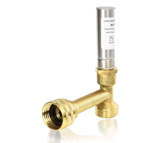 3/4" Swivel FHT x 3/4" MHT, Stainless Steel Tee Water Hammer Arrestors Plumbingsell