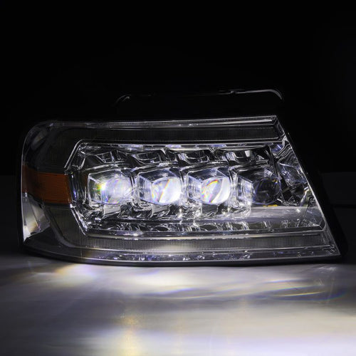 AlphaRex 04-08 Ford F150 / 06-08 Lincoln Mark LT NOVA-Series LED Projector Headlights Chrome OffRoadUSA.com