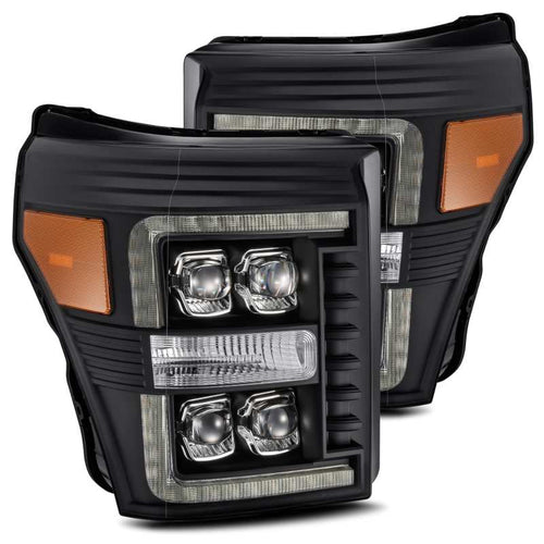 AlphaRex 11-16 Ford Super Duty NOVA-Series LED Projector Headlights Black OffRoadUSA.com