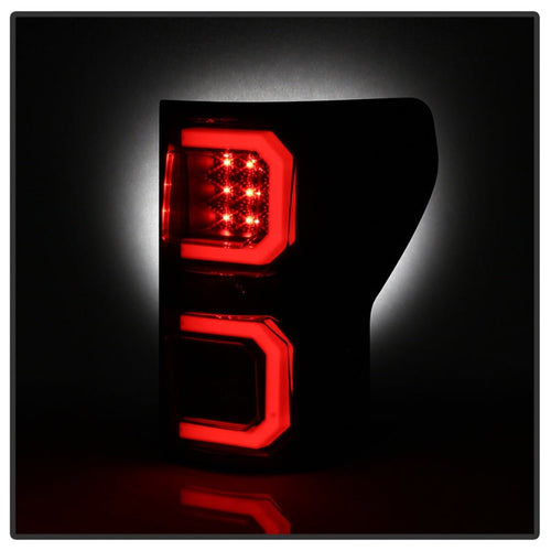 Spyder 07-13 Toyota Tundra V2 Light Bar LED Tail Lights - Smoke ALT-YD-TTU07V2-LB-BSM OffRoadUSA.com