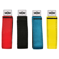 WOW Watersports 12-Inch Secure Multi-Color Velcro Straps 6-Pck Jupiter Gear
