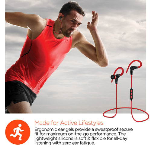 HyperGear Marathon Sport Wireless Bluetooth Earphones (MARPHONES-PRNT) Jupiter Gear