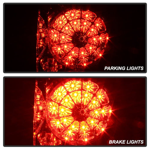 Spyder Toyota Tundra 07-13 LED Tail lights Chrome ALT-YD-TTU07-LED-C OffRoadUSA.com