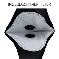 Performance Sports Face Mask with Activated Carbon Filter and Breathing Valves Jupiter Gear