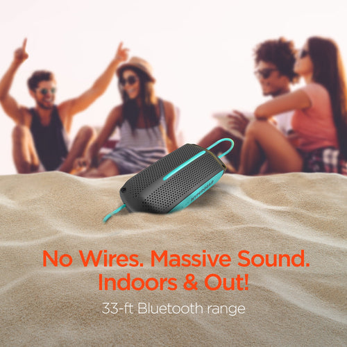 HyperGear Wave Water Resistant Wireless Speaker with Extended Battery Life (WATER-PRNT) Jupiter Gear
